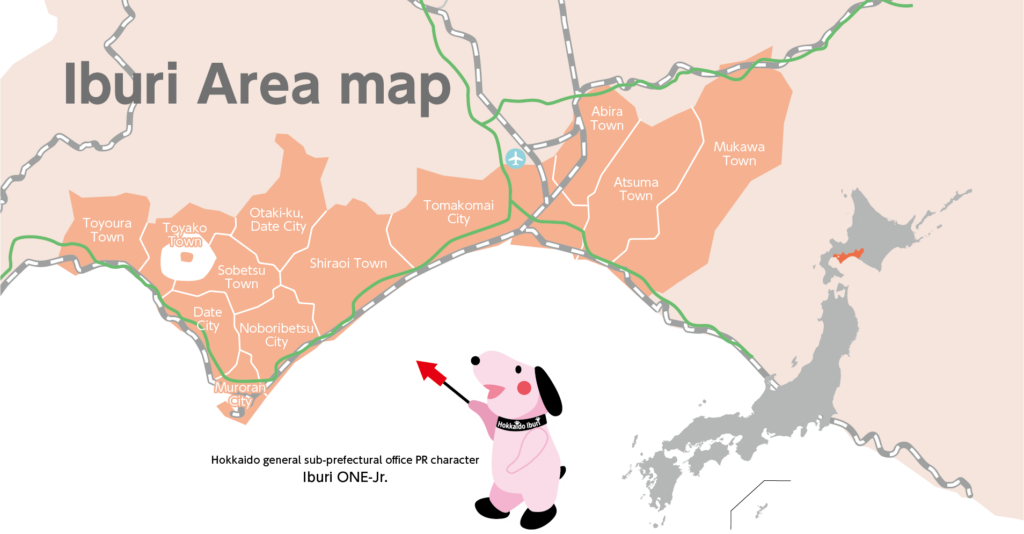 Iburi Area map